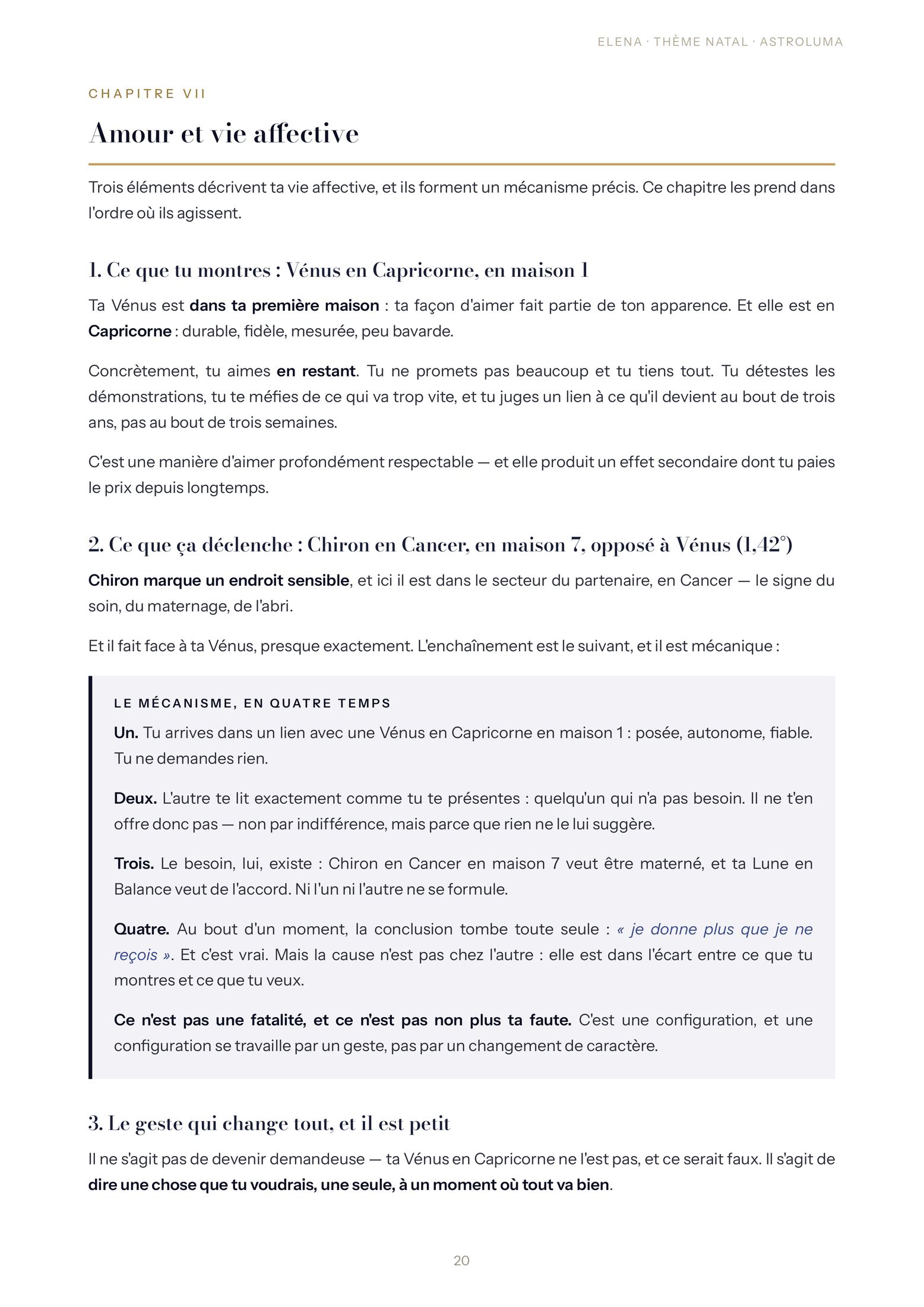 Page 20 de l'exemple de lecture