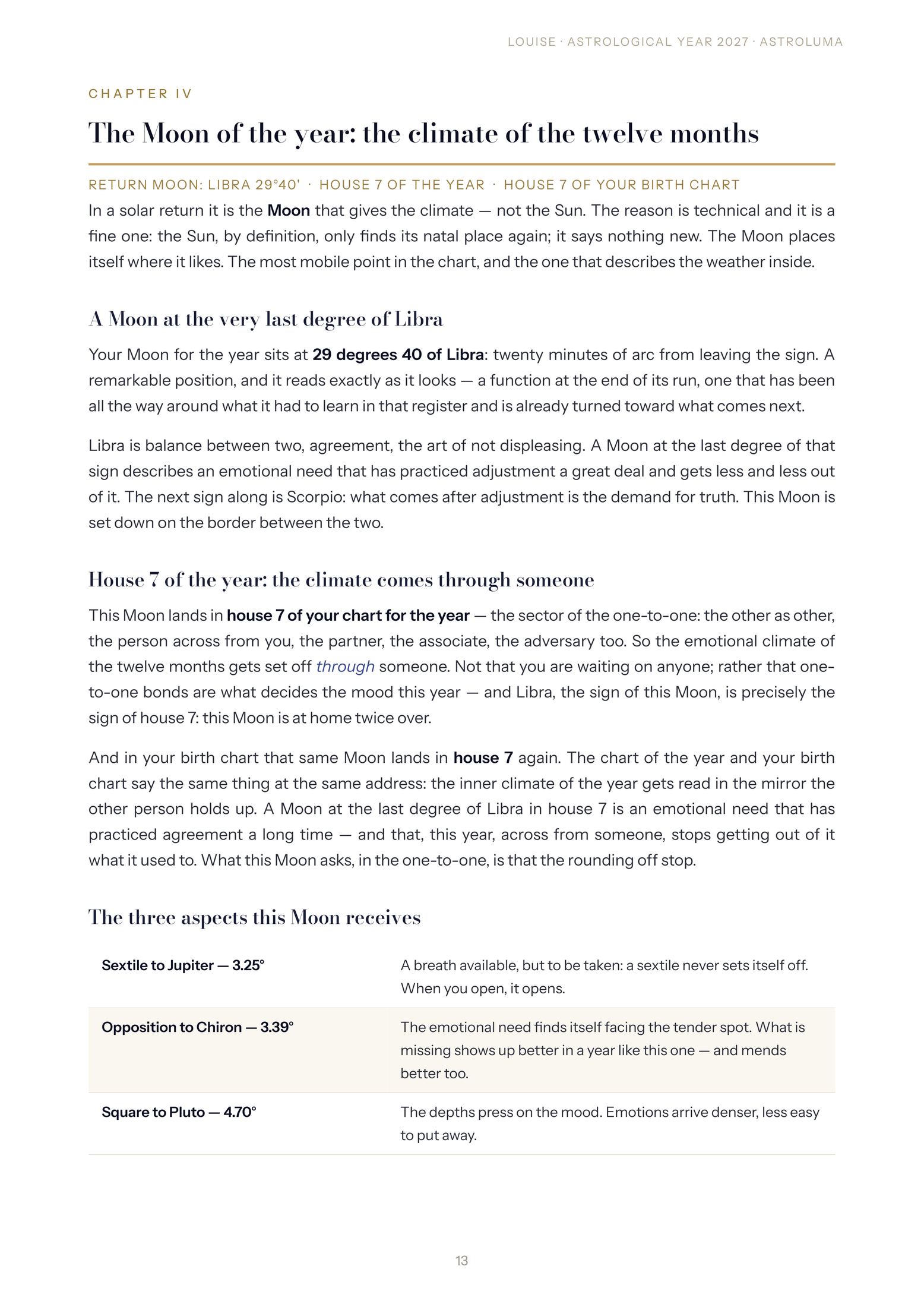Page 13 of the sample reading