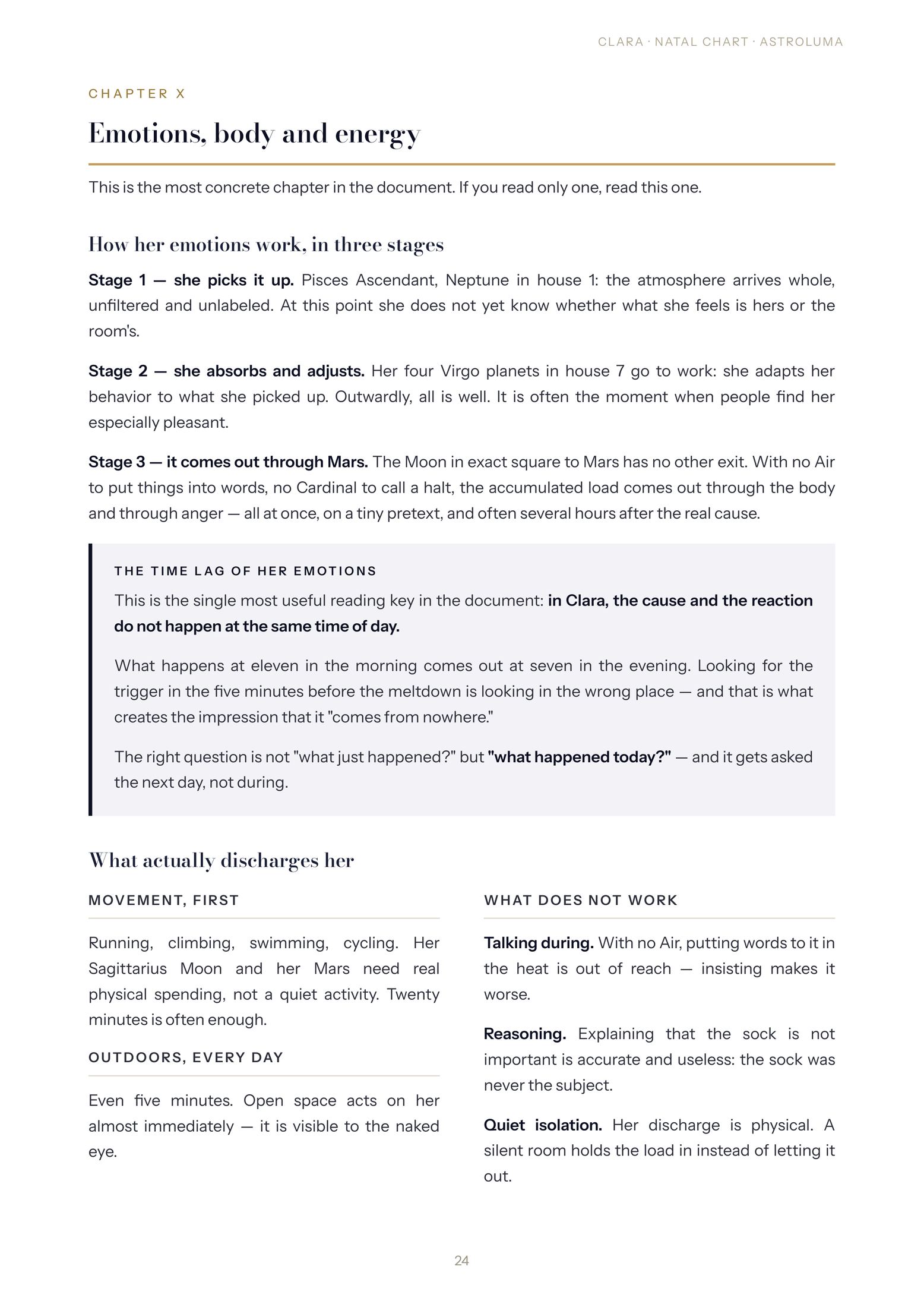 Page 24 of the sample reading