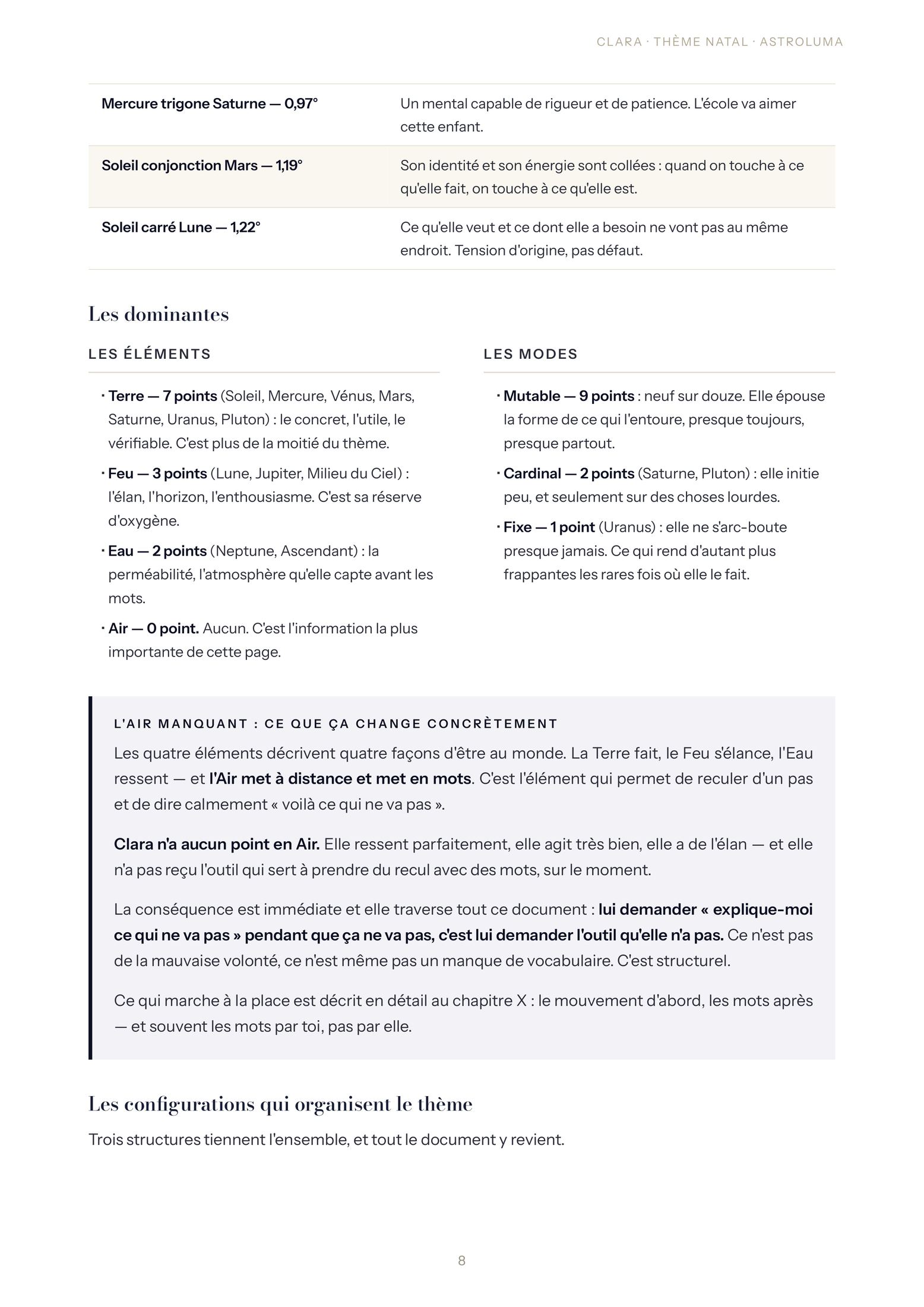 Page 8 de l'exemple de lecture