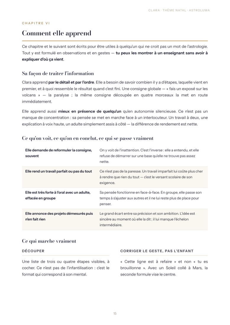 Page 15 de l'exemple de lecture