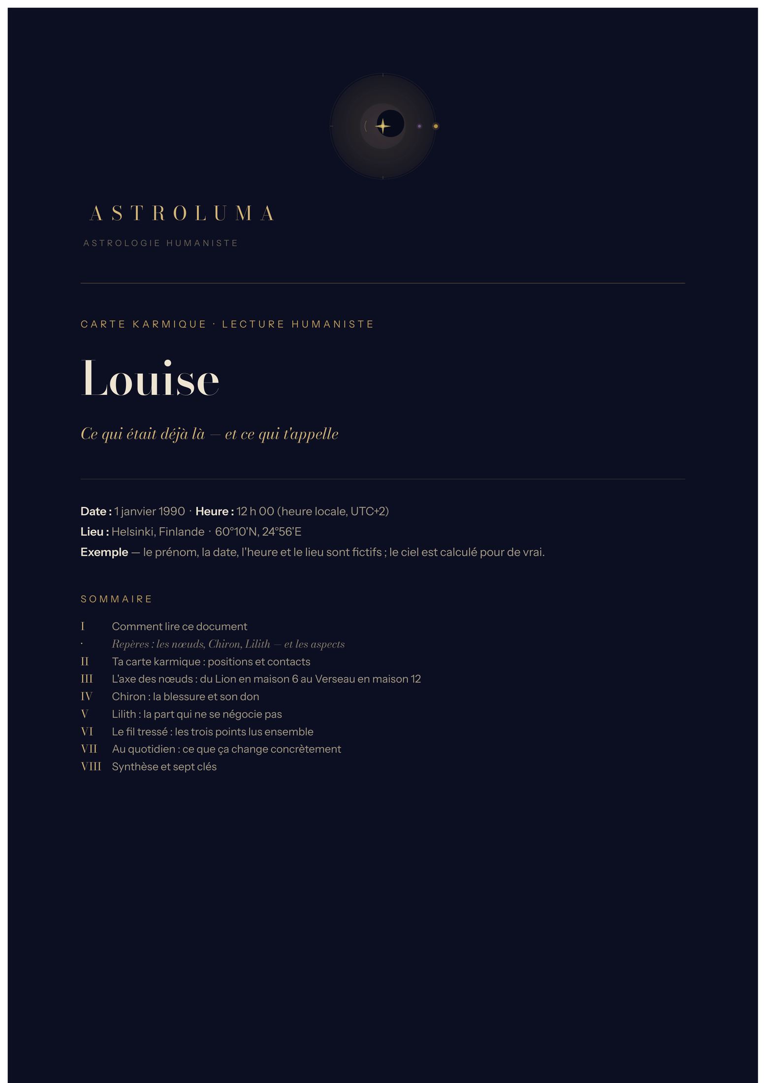 Page 1 de l'exemple de lecture
