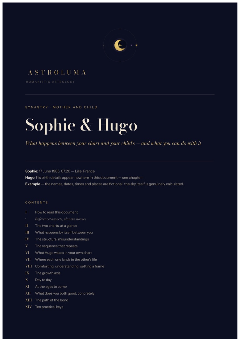 Page 1 of the sample reading