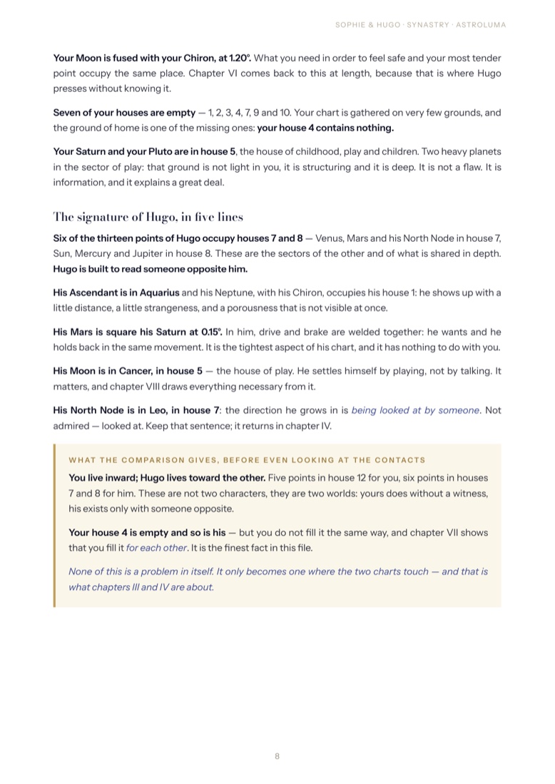 Page 8 of the sample reading